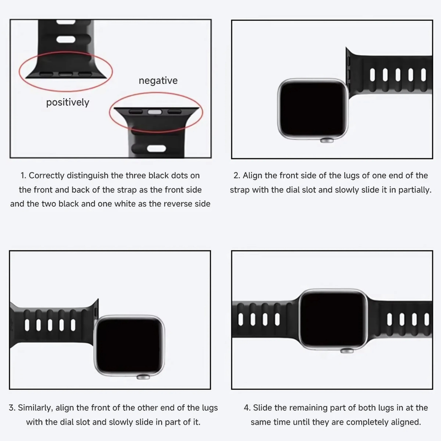 Silicone Sports Watch Band