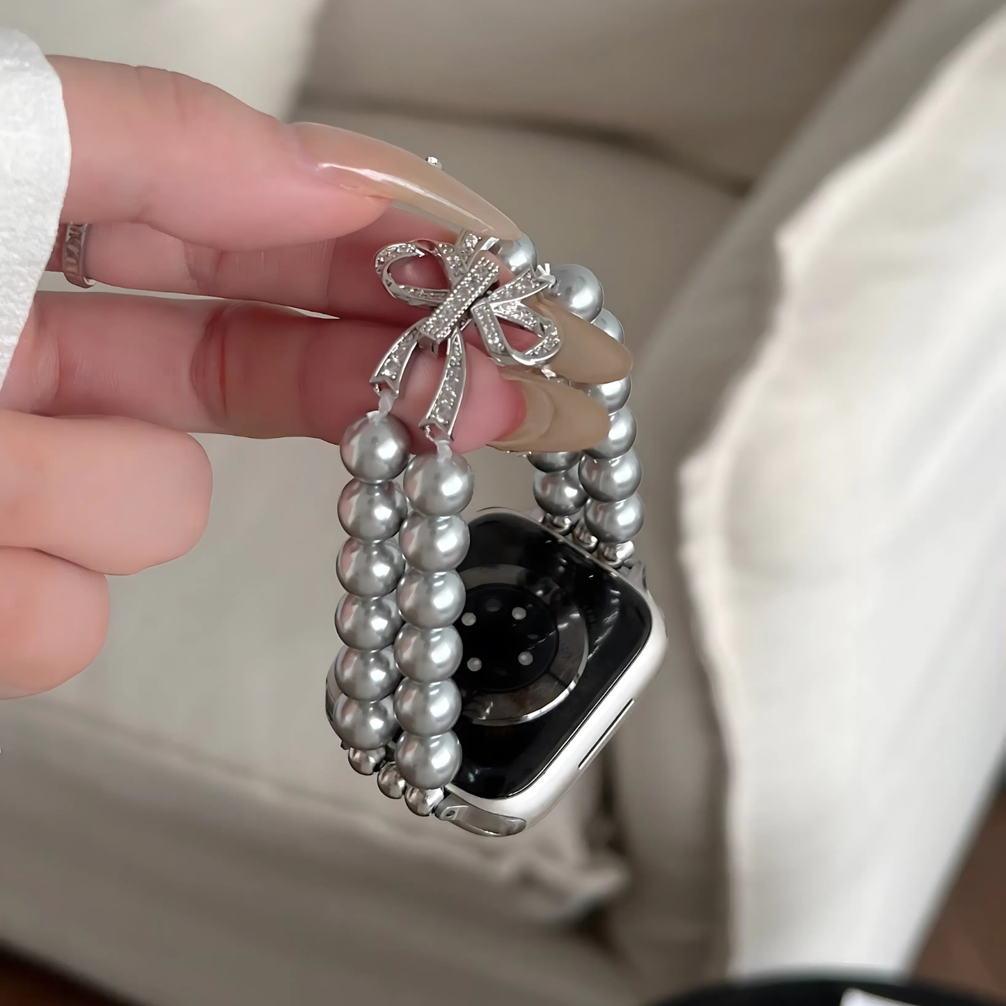 Elegant Pearl Bracelet Watch Band