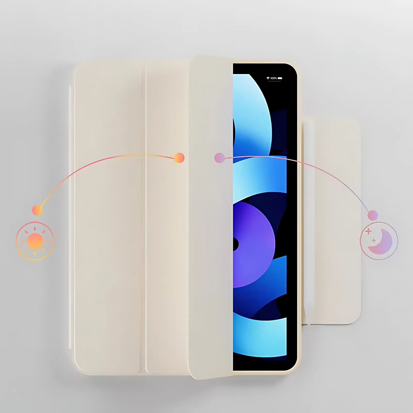Magnetic Detachable iPad Case