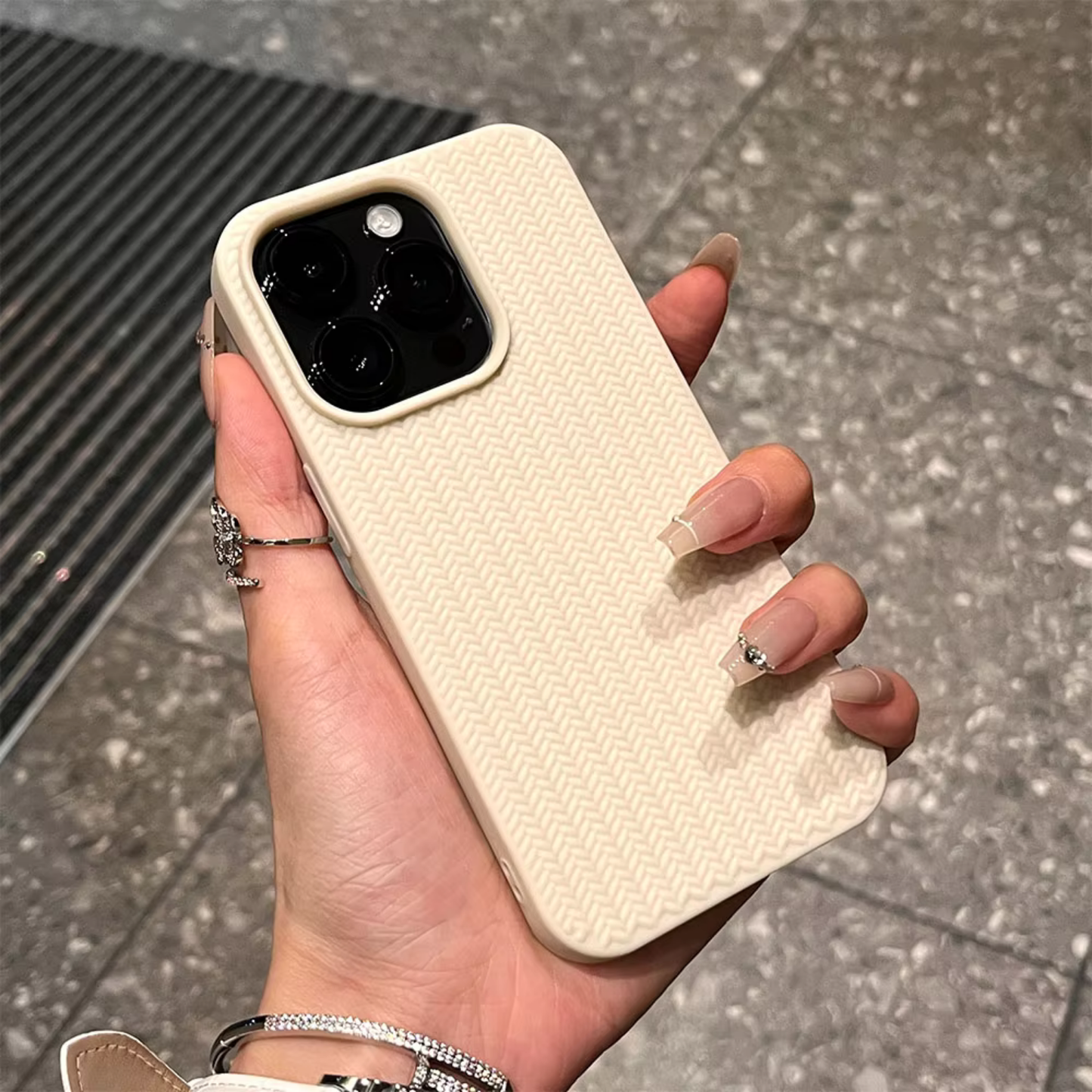 Knitted Grain Soft iPhone Case