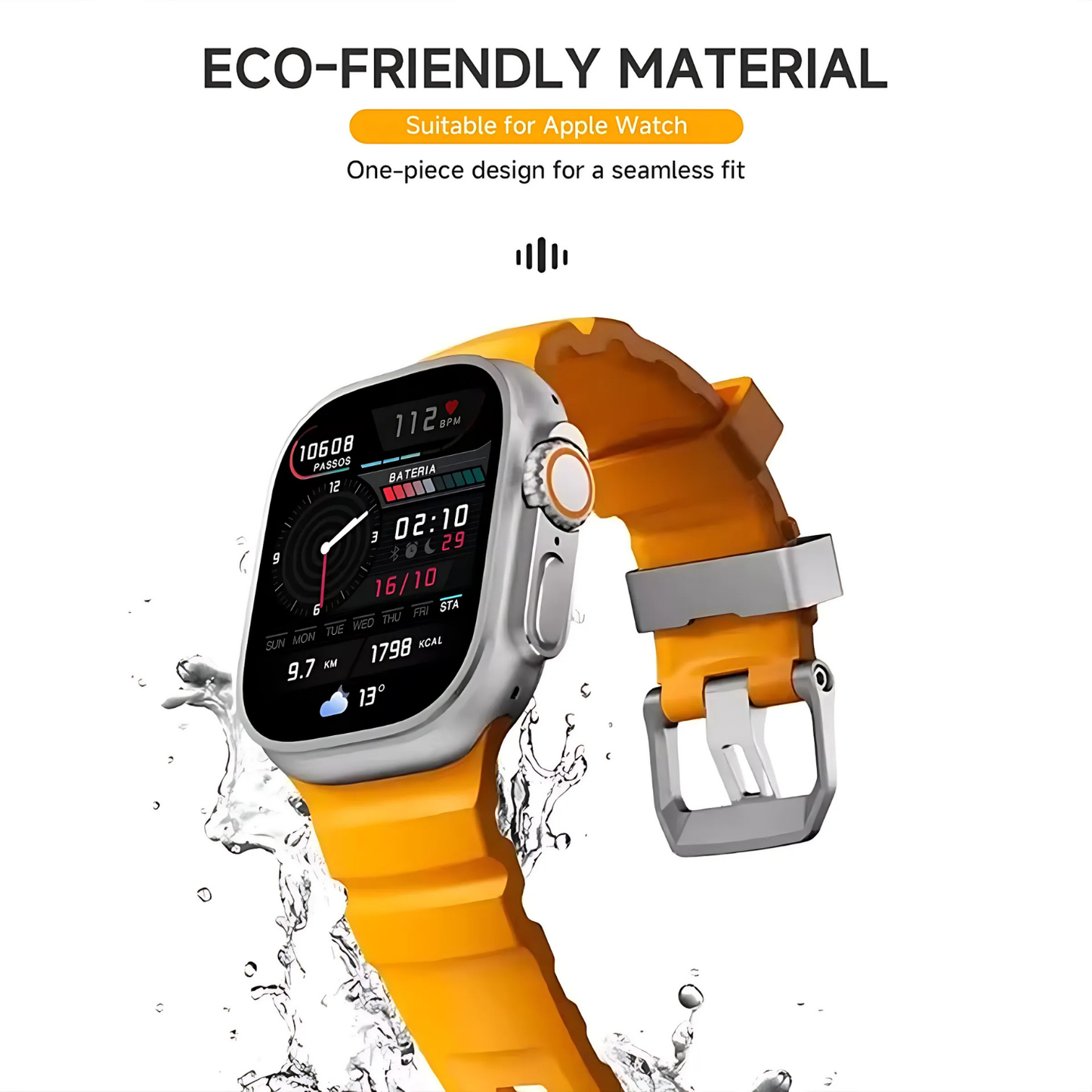 Silicone Sports Watch Band