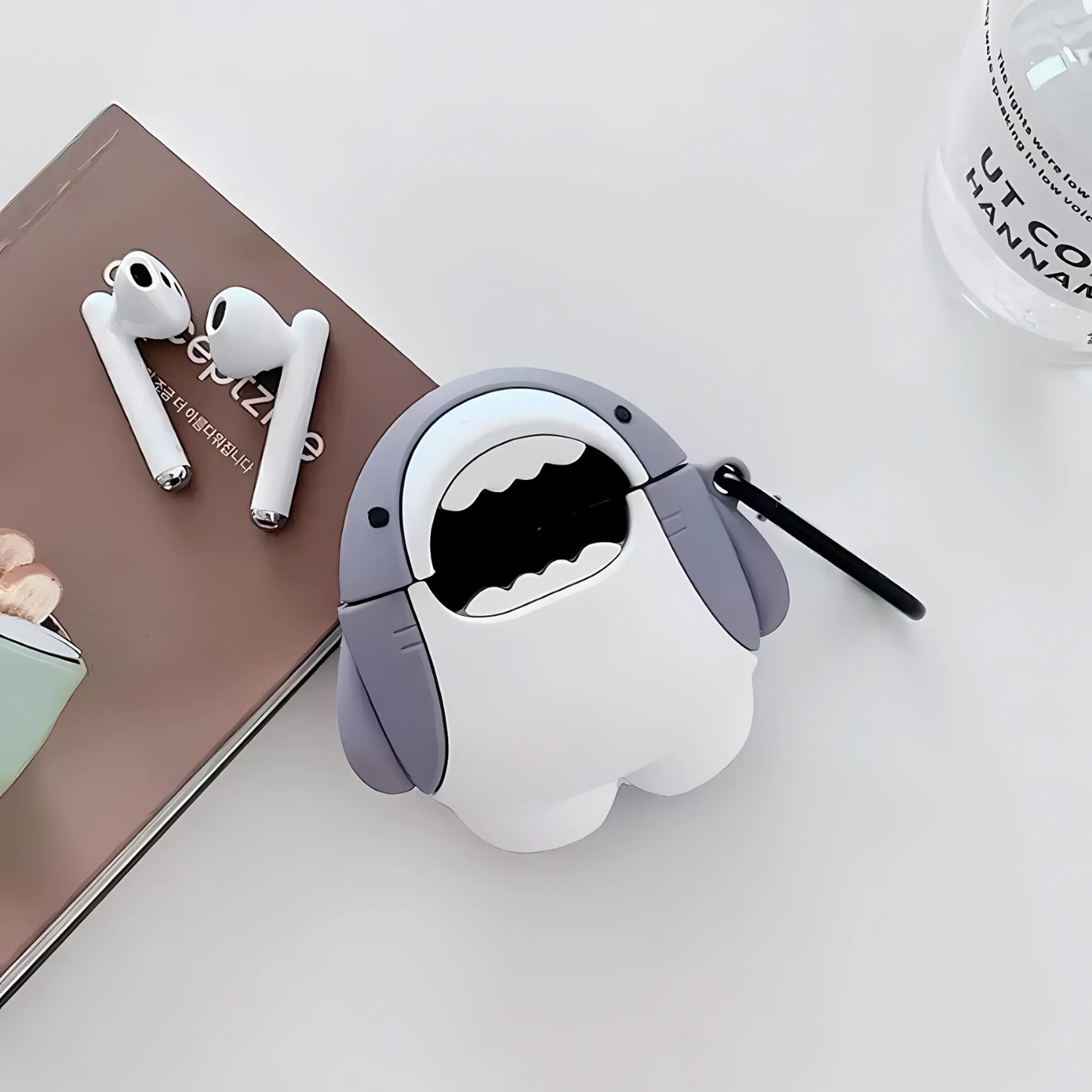 Shark Cartoon Silicone AirPods Case