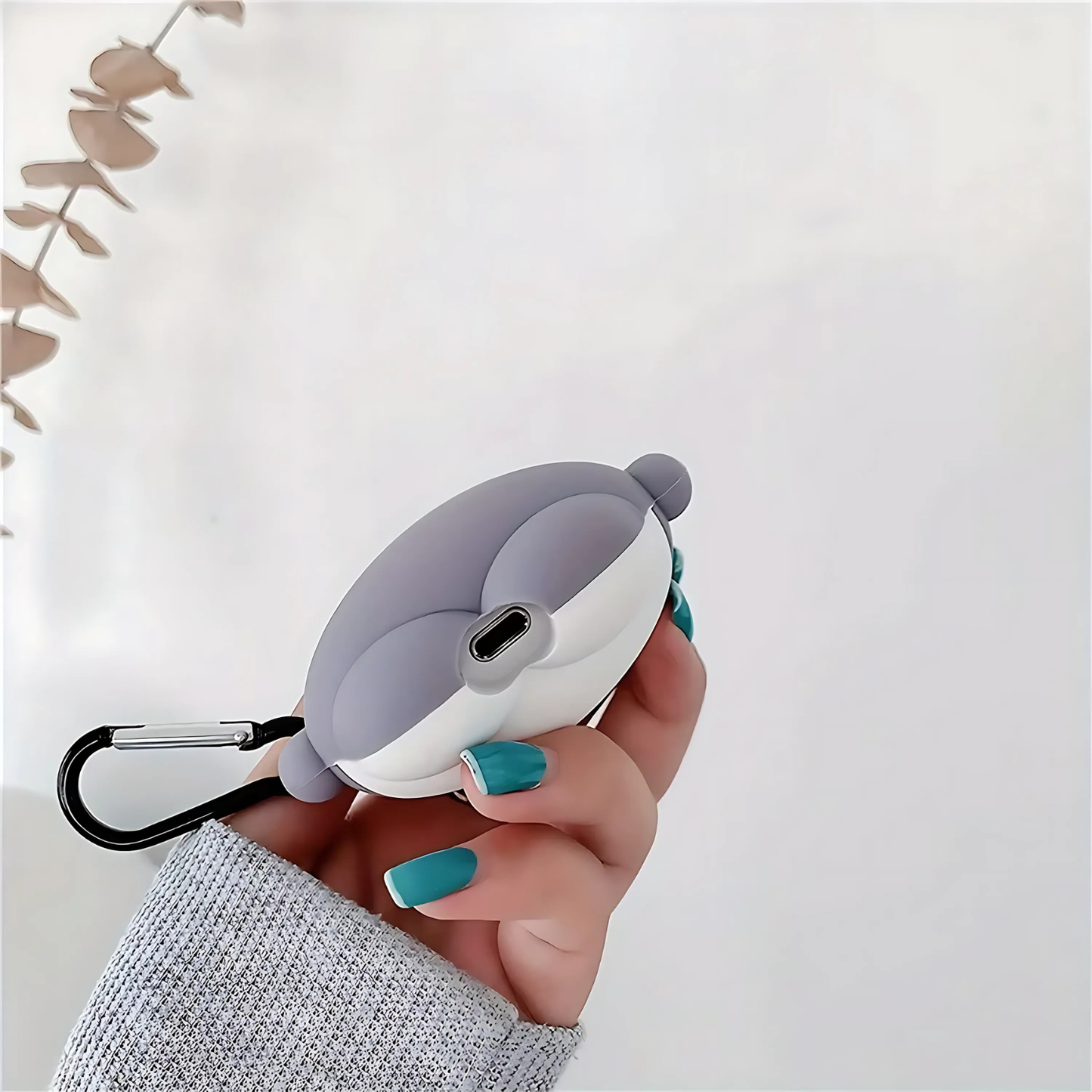 Shark Cartoon Silicone AirPods Case