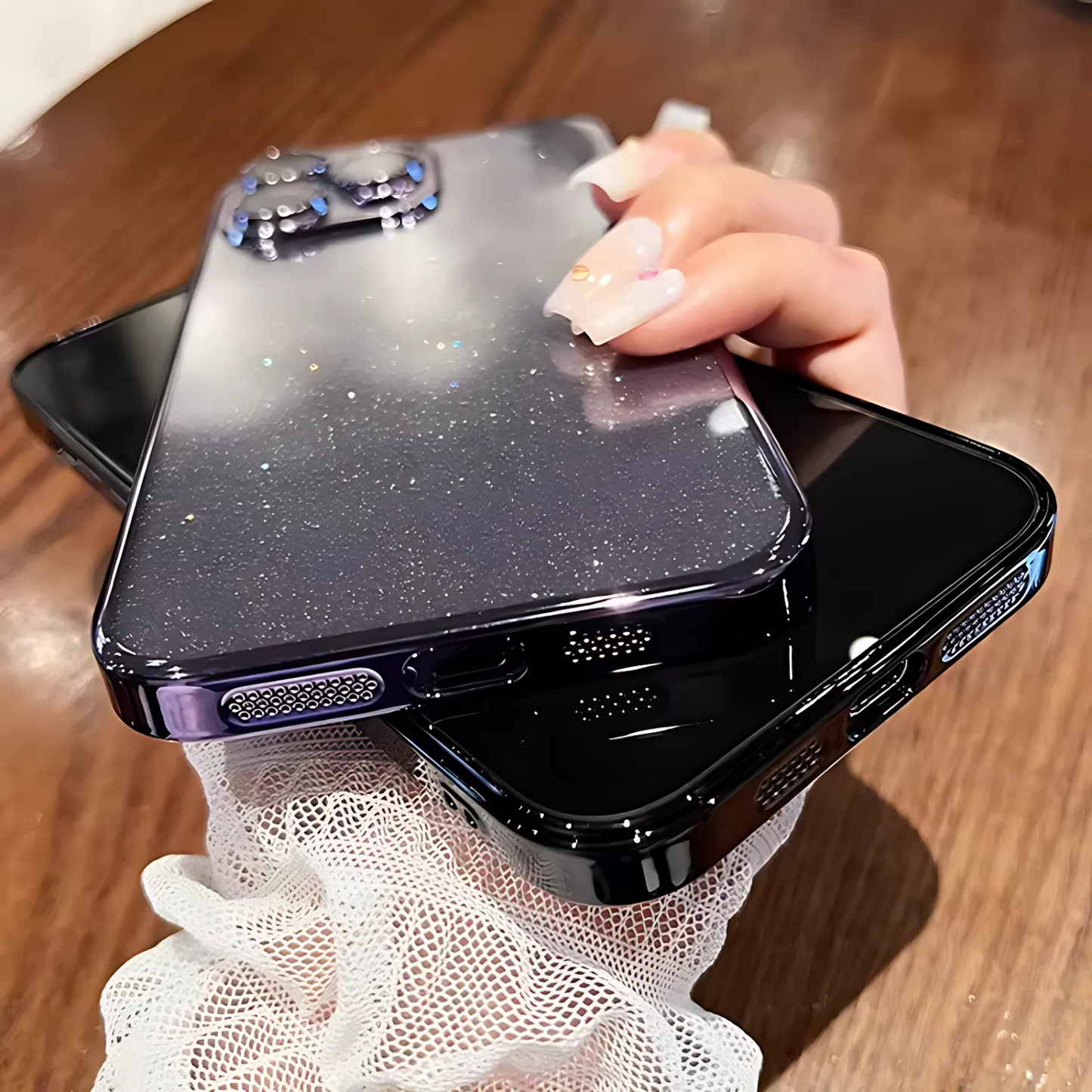 Luxury Clear Electroplated Glitter Case