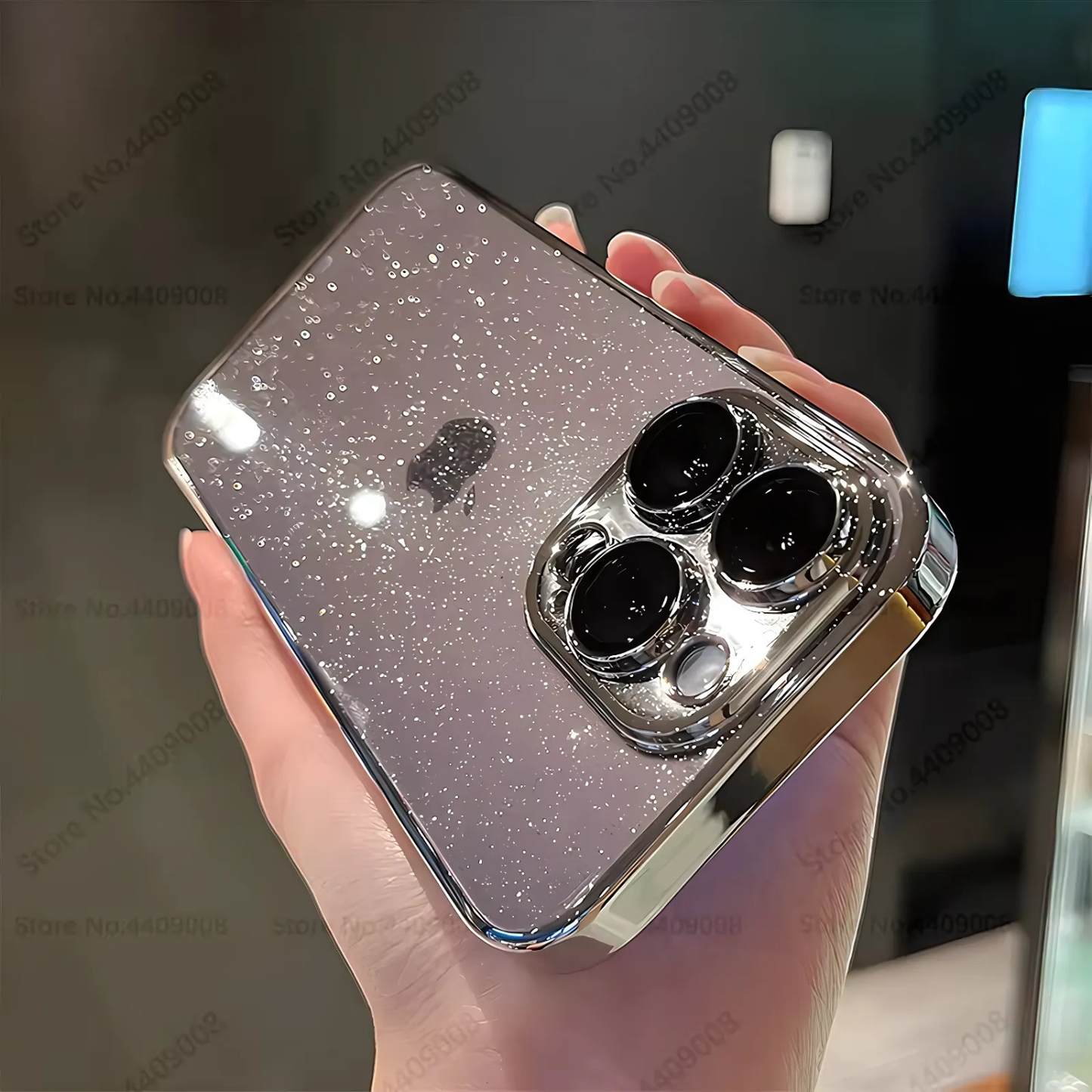 Luxury Clear Electroplated Glitter Case