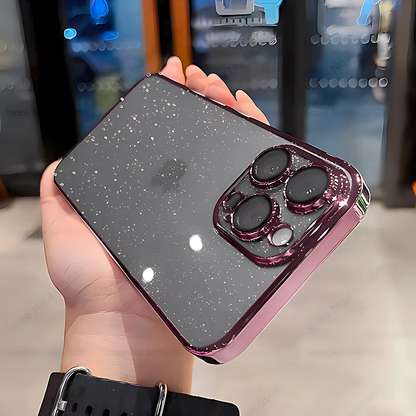 Luxury Clear Electroplated Glitter Case