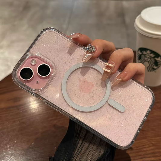 Bling Glitter MagSafe Wireless Charging Magnet Case