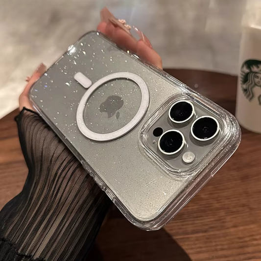 Bling Glitter MagSafe Wireless Charging Magnet Case