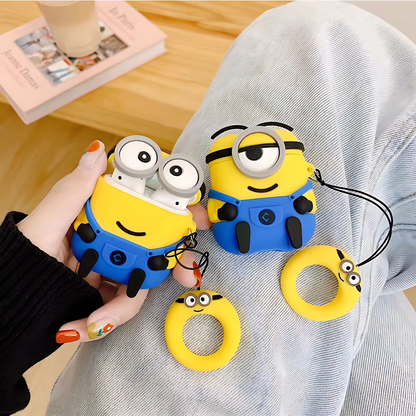 Minion Cartoon Silicone AirPods Case