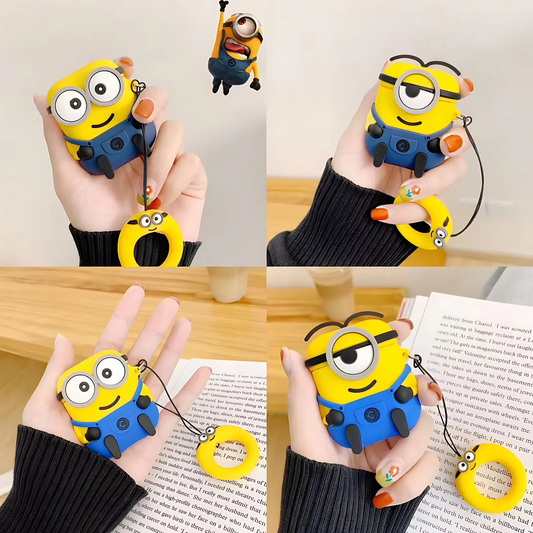 Minion Cartoon Silicone AirPods Case